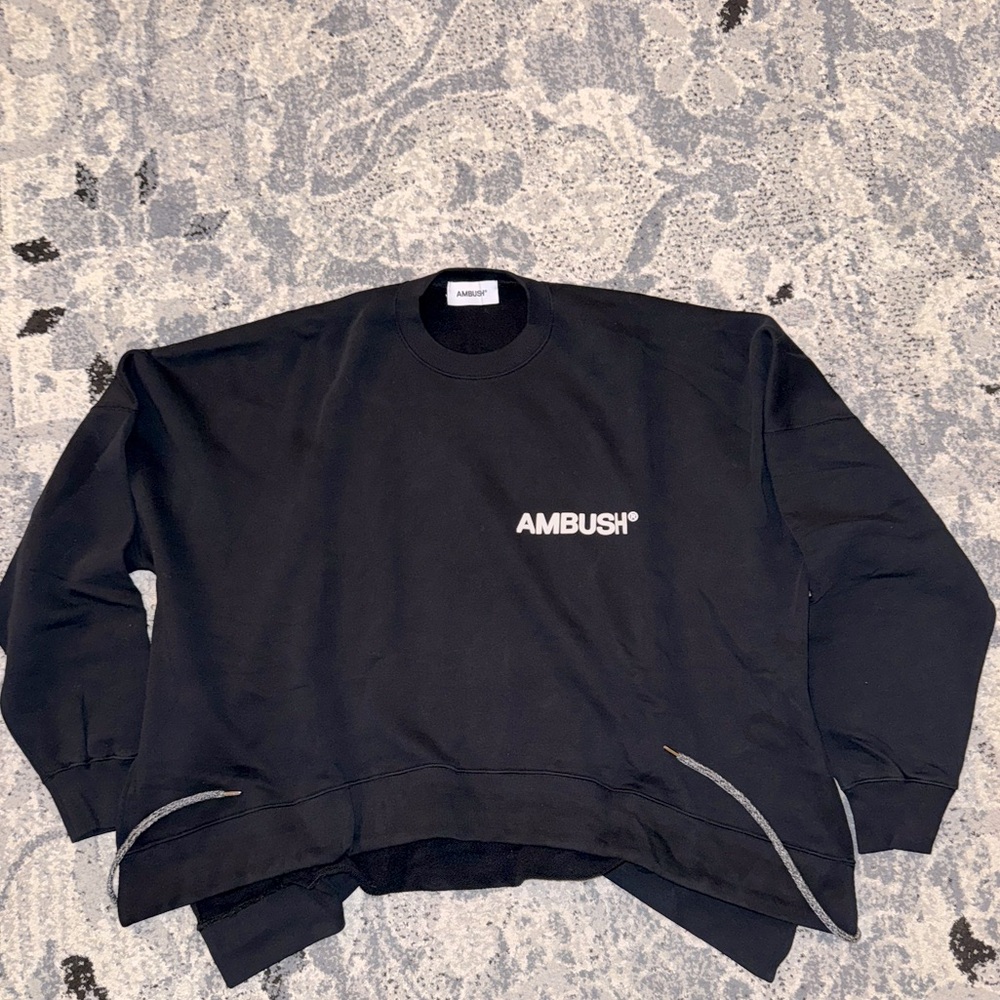 SOLD AMBUSH Logo Print Long Sleeve Oversize Sweatshirt BRAND NEW